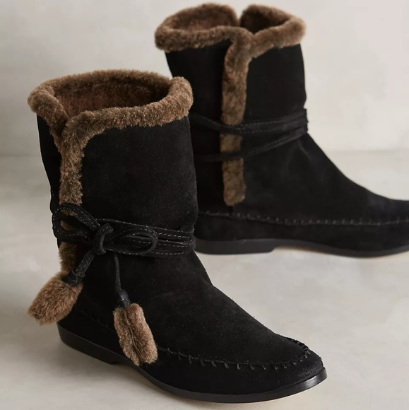 Cynthia Vincent Hustle Shearling Moccasin Boot - Picture 8 of 8